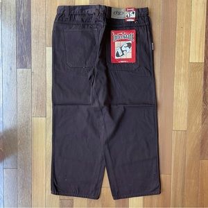 DEADSTOCK VINTAGE RARE 90s DARK BROWN INERSTATE WIDELEG JEAN (jnco)